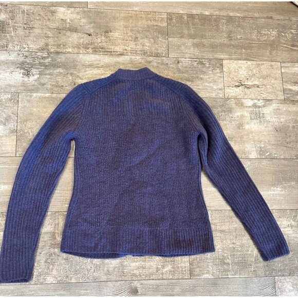 Athleta Ribbed Button-Down Cardigan Sweater XS Tall Soft Wool Blend Long Sleeves - Picture 7 of 11